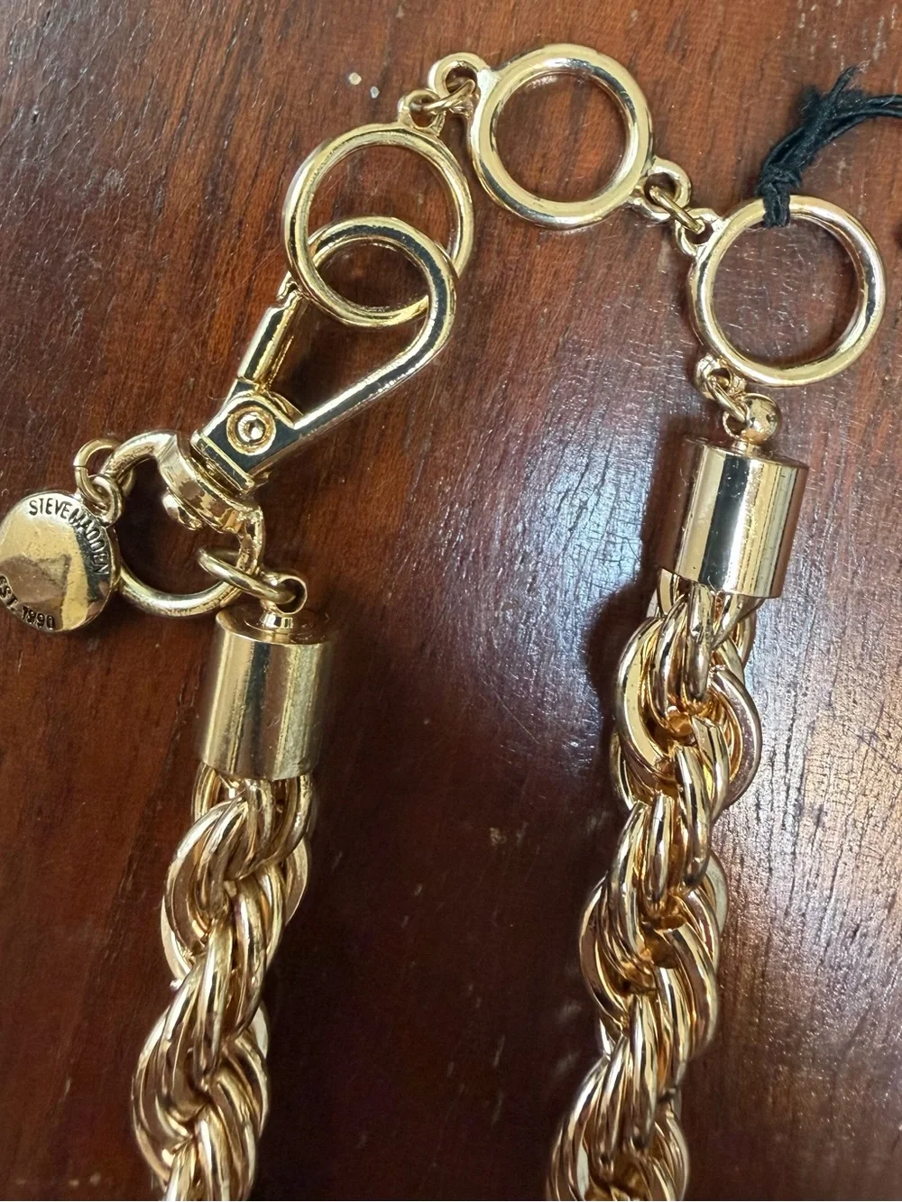 Steve Madden Gold Rope Chain Necklace - Elegant Women’s Jewelry